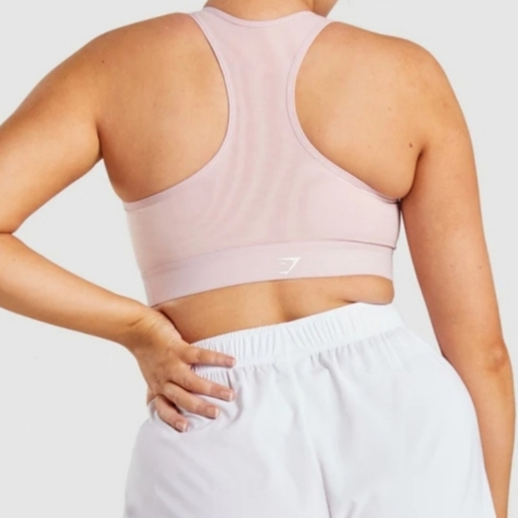 Gymshark light pink sport bra women's size medium - Picture 2 of 8